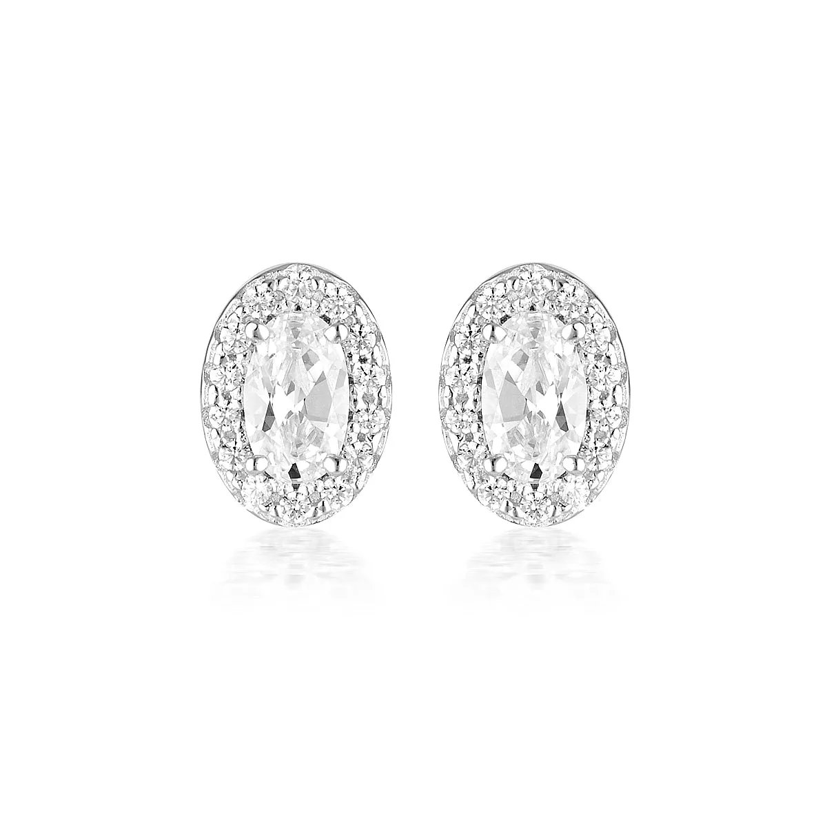 GEORGINI AURORA GLOW EARRINGS SILVER