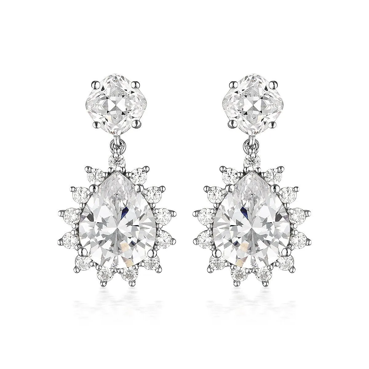 GEORGINI LUXE VELLUTO EARRINGS SILVER