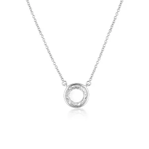 GEORGINI NOEL NIGHTS SLICED STONE NECKLACE SILVER