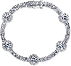 Glamorous Luxury 8.5/9/9.5 Carat 14K Gold Diamond Tennis Bracelets for Women - A Special Event Gift for the Womens Bracelets Jewelry