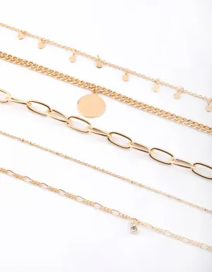 Gold Disc Choker