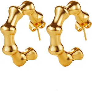 Gold Earrings for Women Trendy, 14K Gold Plated Stud Earrings Earrings Jewelry Gift