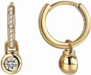Gold Plated Hoop Earrings For Women Unique Gold Plated Womens Earrings Elegant Dainty Earrings In Jewelry Pouch Ideal For Office, Wedding, Everyday Wear