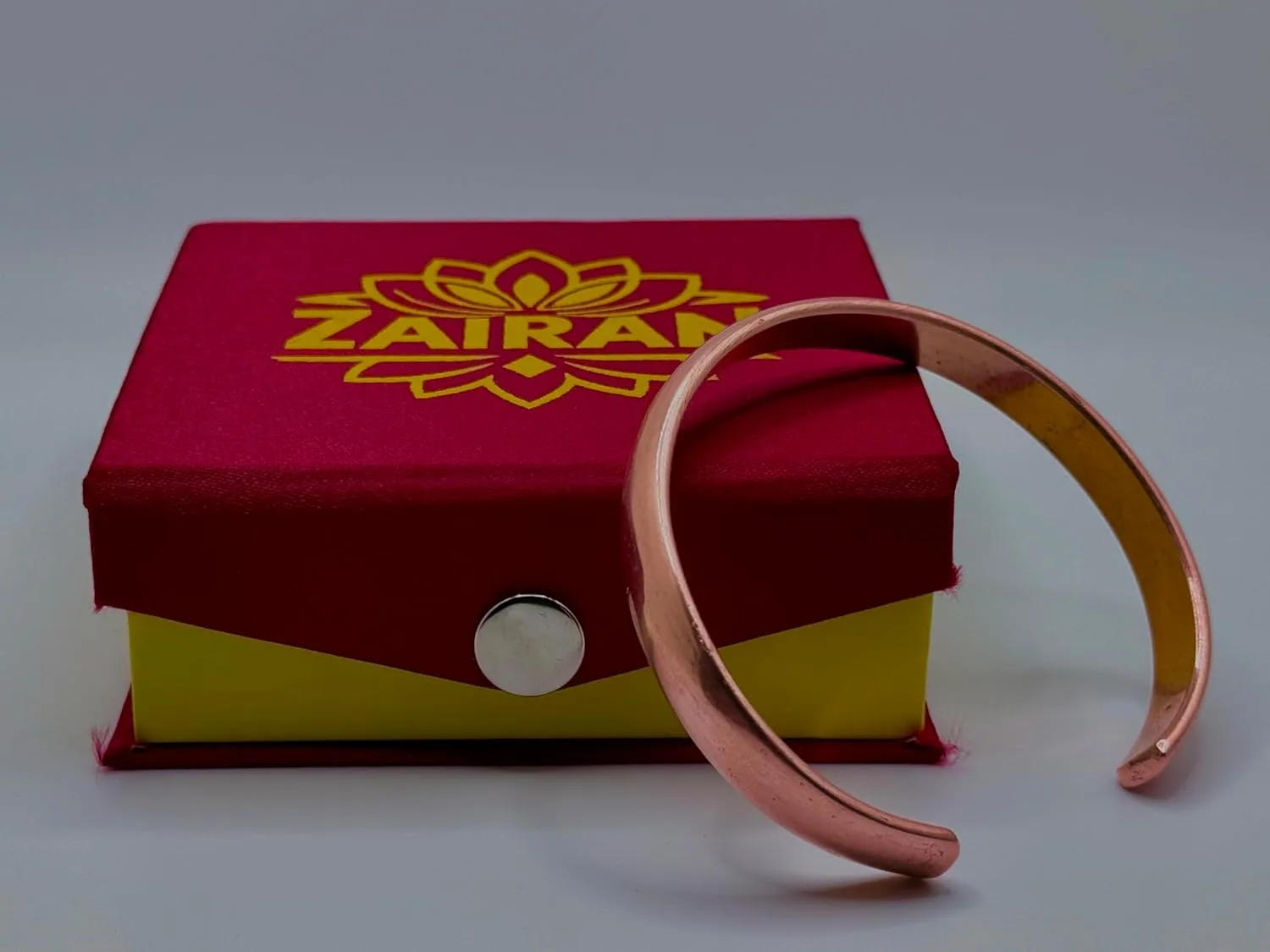 Handcrafted Original 100% Pure Copper Bracelet  Adjustable Plain Copper Jewelry for Men and Women in 6.8, 7, 7.5, and 8-Inch Sizes with Luxurious Gift Box Included