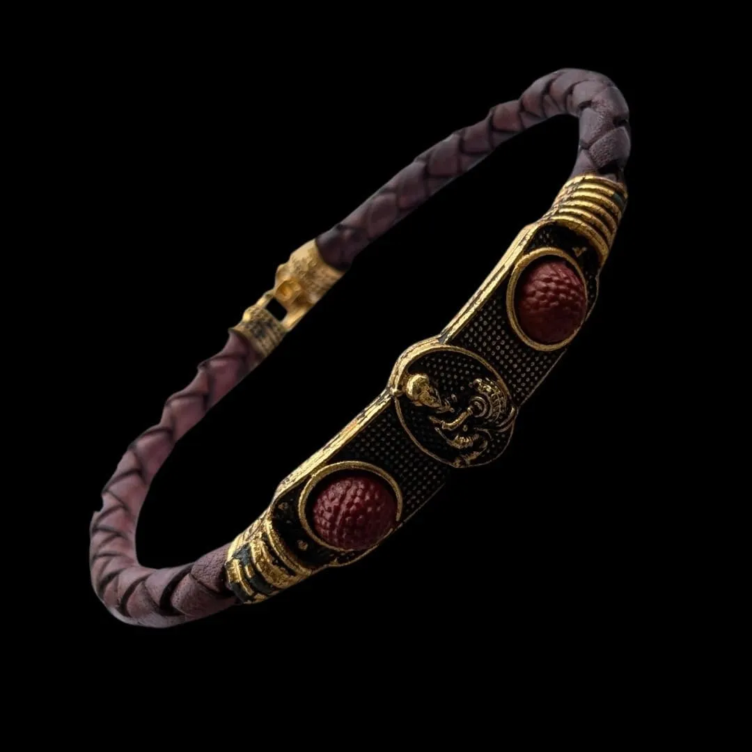 handmade Bracelet Men's Golden Religious Bracelet
