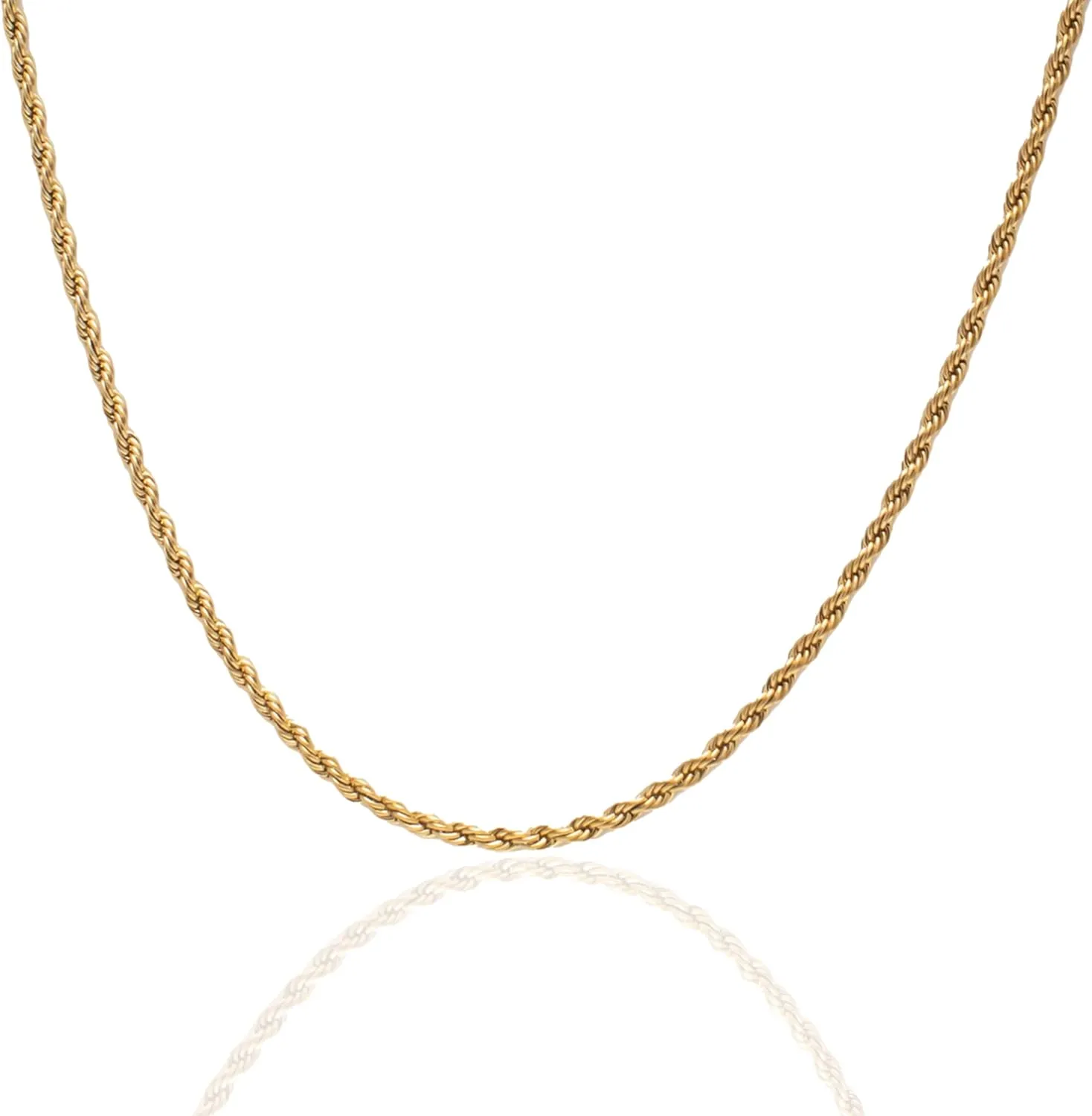 Hey Harper Gold Necklace For Women Trendy Necklace - 14K Golden PVD Coating Waterproof & Sweatproof Non Tarnish Jewelry Chain Necklaces