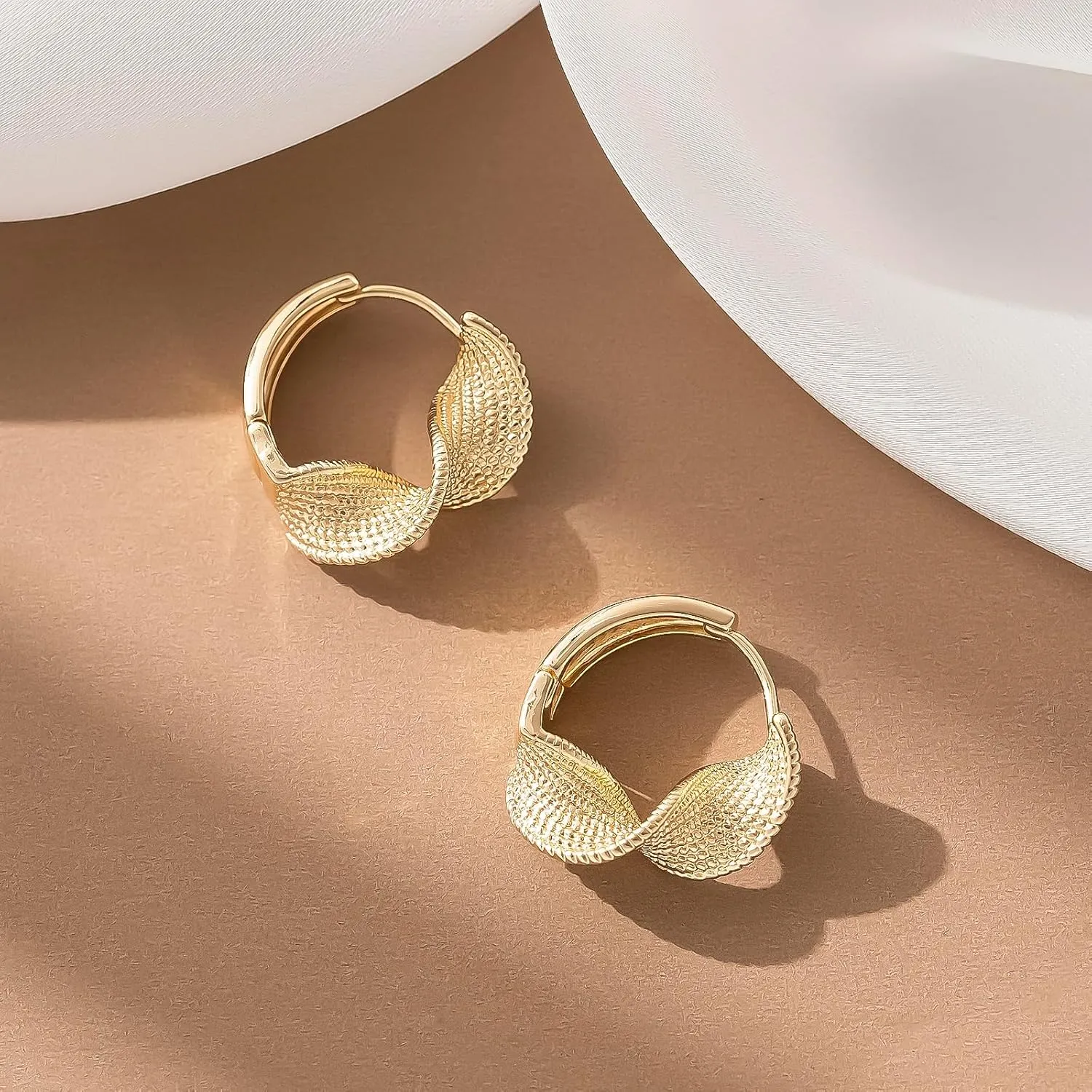 Hoop Earrings for Women,Geometric Earrings Hypoallergenic Chunky Huggie Gold Hoops Small Formal Cute Dainty Earring