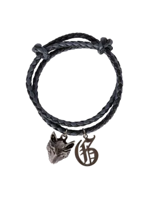 Icon Braided Leather Bracelet