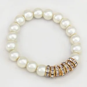 iLLASPARKZ Crystal Ray Pearl Bracelet