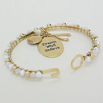 iLLASPARKZ "Make a Wish" Pearl Bauble Dangle Bracelet
