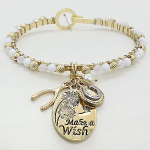 iLLASPARKZ "Make a Wish" Pearl Bauble Dangle Bracelet