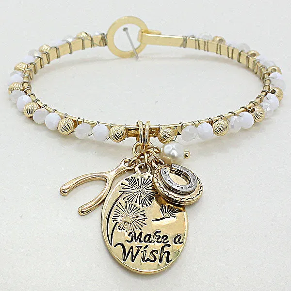 iLLASPARKZ "Make a Wish" Pearl Bauble Dangle Bracelet