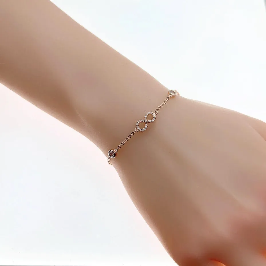 Infinity Cubic Zirconia Bracelet