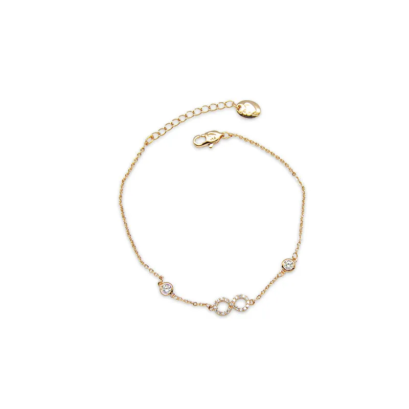Infinity Cubic Zirconia Bracelet
