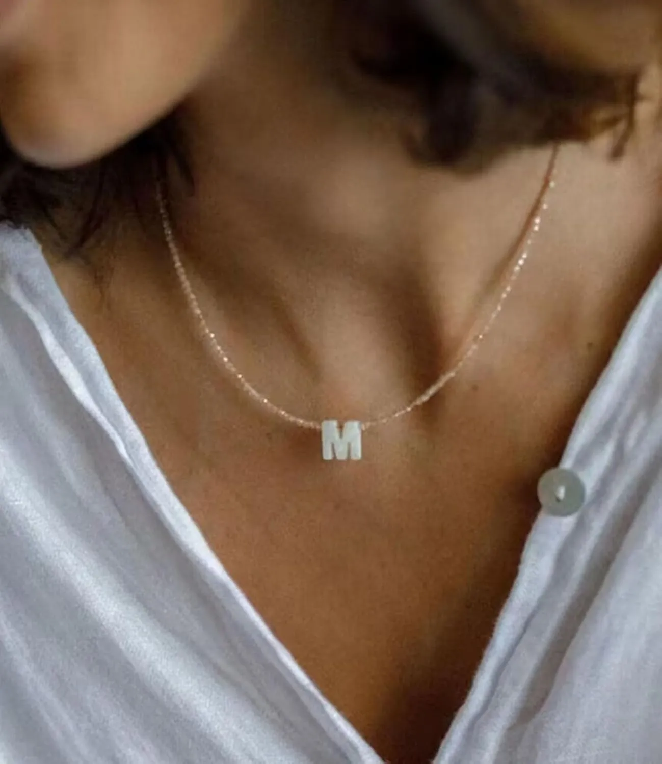 Initial Necklaces for Women - Trendy Beaded Choker Necklace for Women, Handmade Letter Choker Necklace Jewelry for Women
