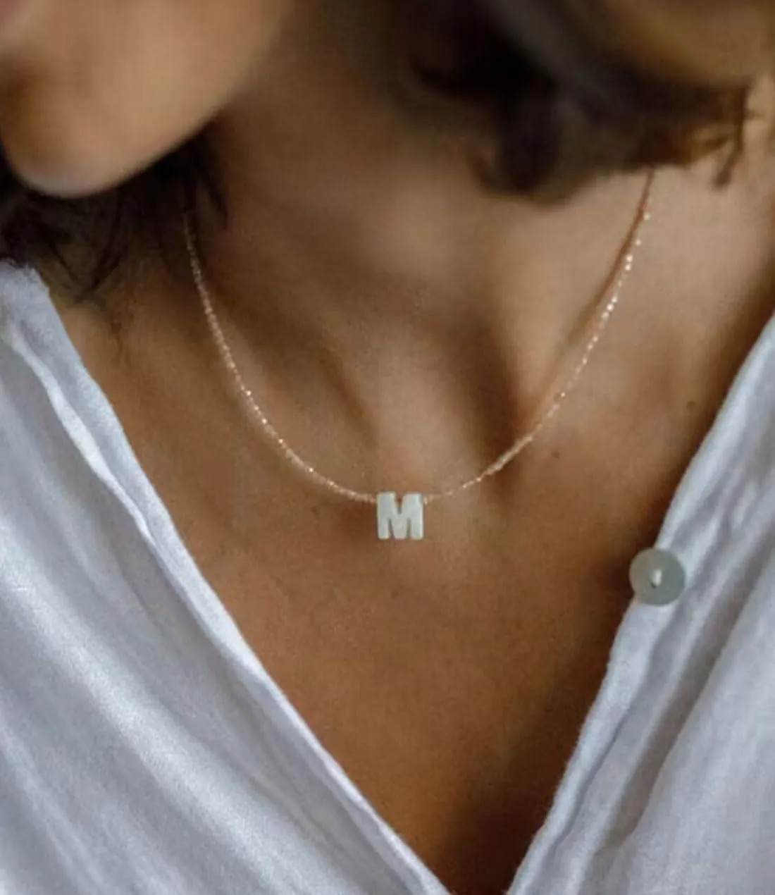 Initial Necklaces for Women - Trendy Beaded Choker Necklace for Women, Handmade Letter Choker Necklace Jewelry for Women