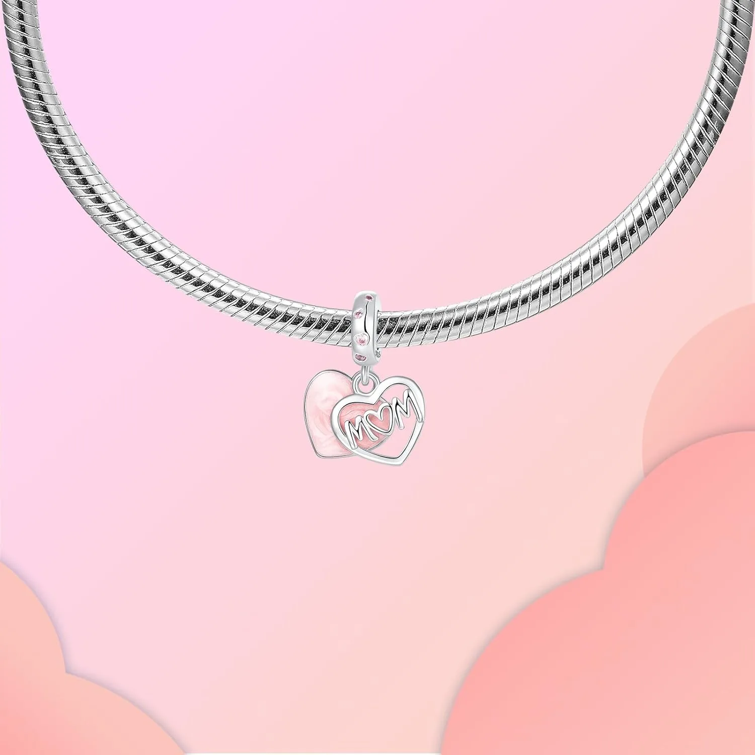 Jewelry Family Charms for Women 925 Sterling Silver Fits Bracelets Necklace Valentine's Day Mother's Day Jewelry Gift for Women