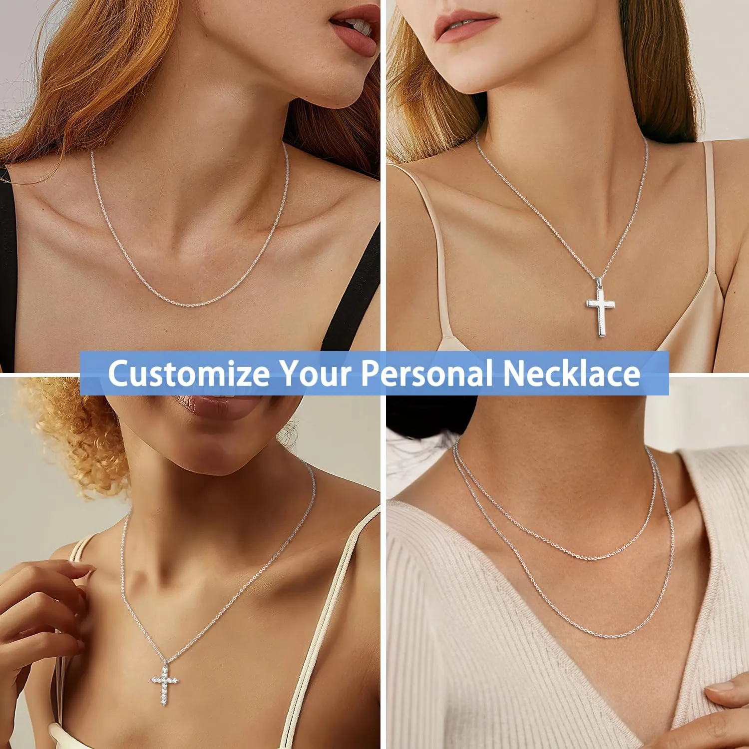 Jewlpire Real 1.2mm Cable Chain 925 Sterling Silver Chain Necklace for Women, 14K Gold Chain for Women Dainty Women's Chain Necklaces, 14 16 18 20 22 24 26 Inch