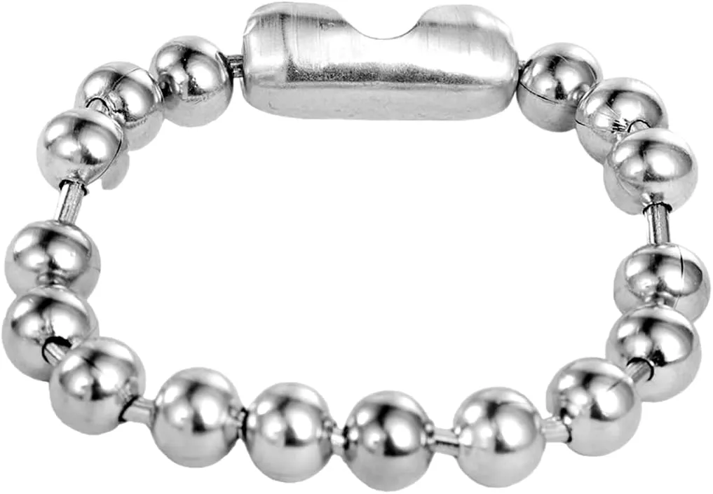 Jude Jewelers Stainless Steel 8mm Beads Chain Strand Bracelet