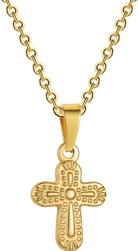 Jude Jewelers Stainless Steel Chrisitan Cross Religious Wedding Statement Party Holiday Necklace