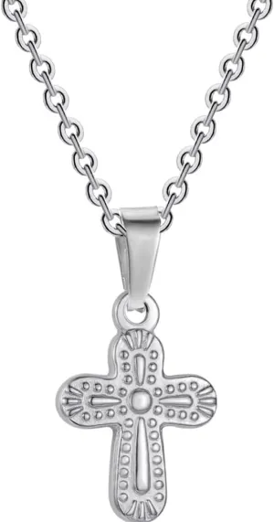 Jude Jewelers Stainless Steel Chrisitan Cross Religious Wedding Statement Party Holiday Necklace