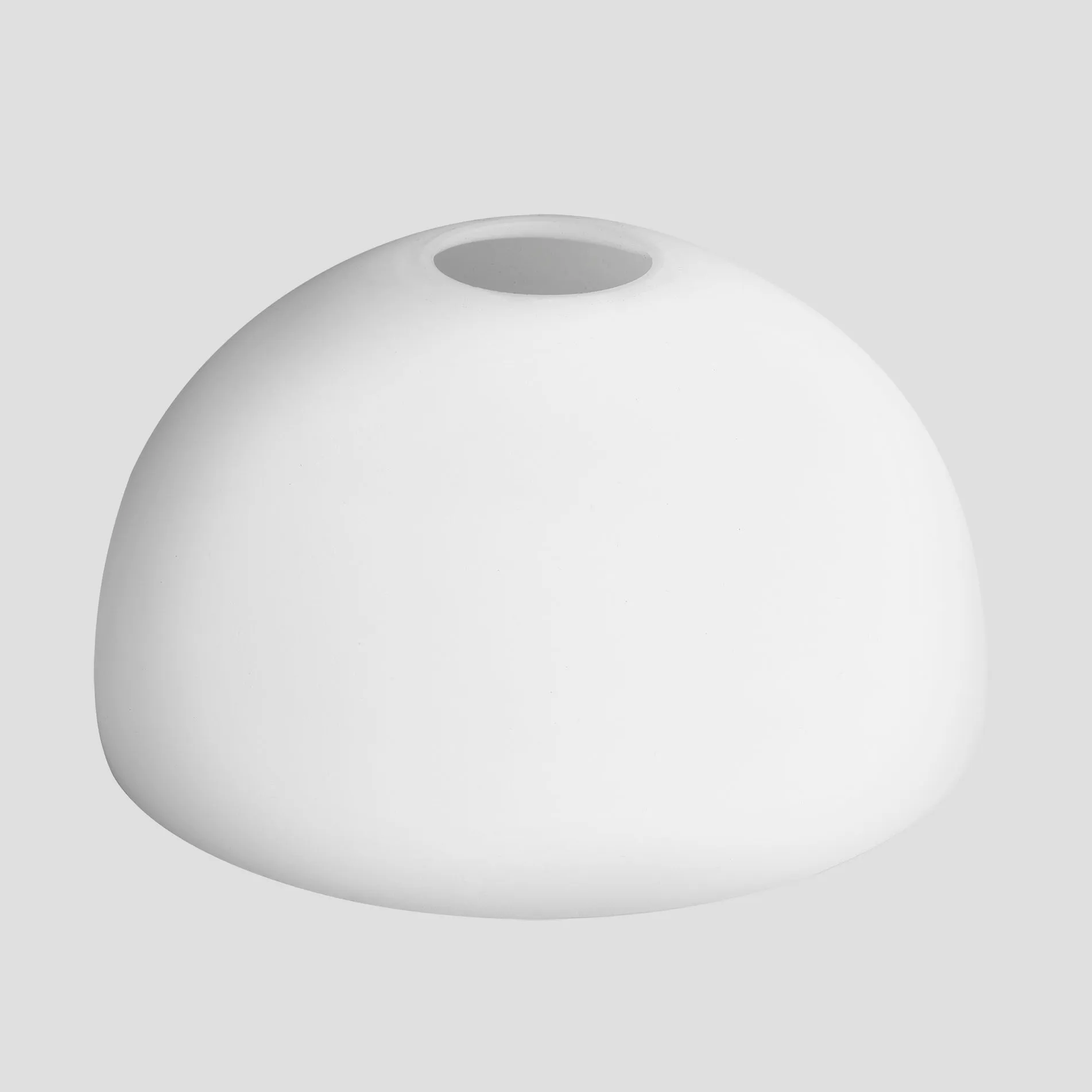 Knurled Opal Glass Dome Pendant Light - 8 Inch