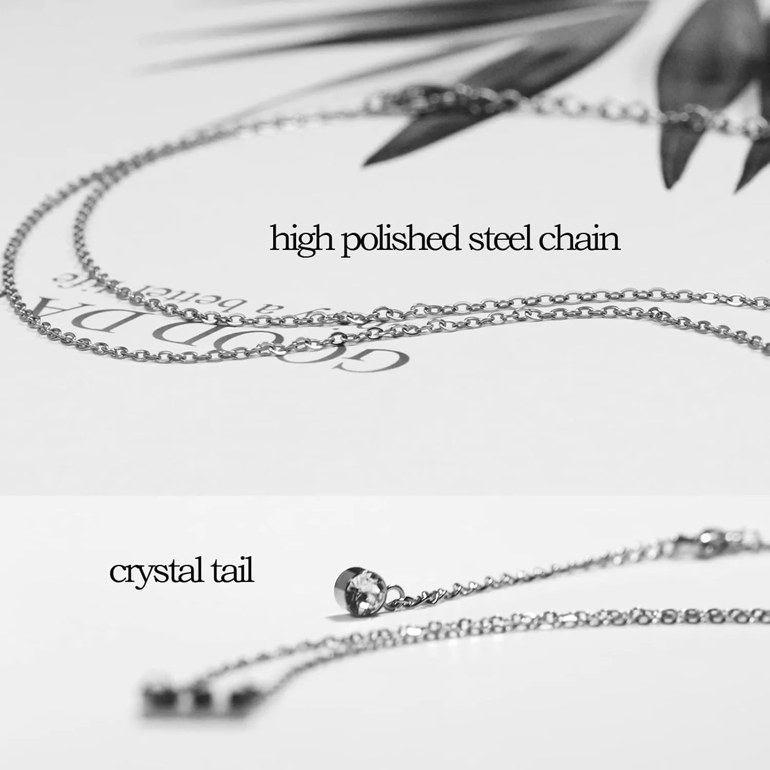 LEGENSTAR Angel Number Necklace 111 222 333 444 555 666 777 888 999 Necklace Gold silver Stainless Steel Angel Necklace with Simulated Diamond End Extra Chain Necklaces for Women