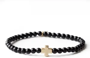 Lenny & Eva Faith Over Fear Cross Stretchable Bracelets for Women Inspirational Jewelry with Message on Card