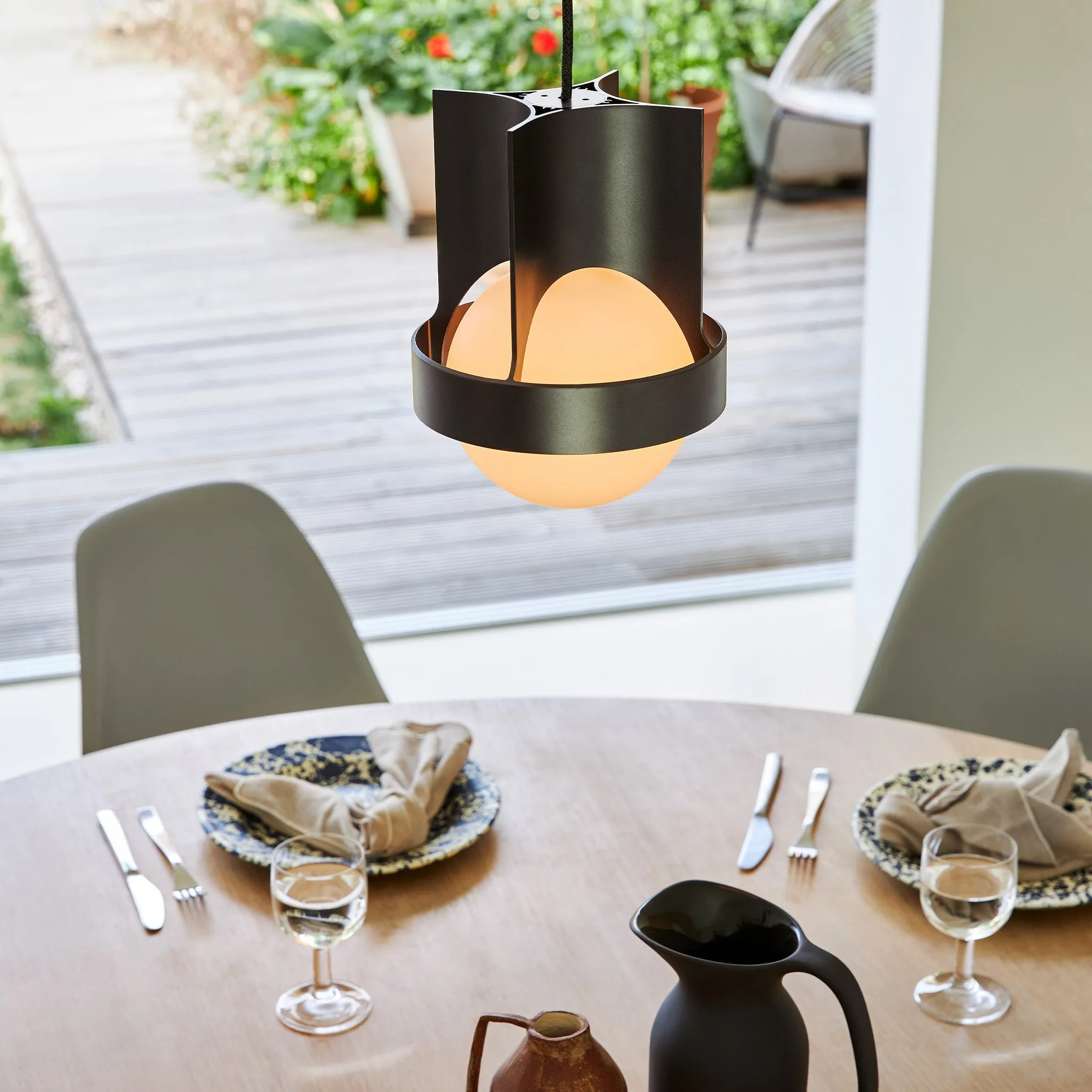 Loop Single Pendant in Dark Grey   Sphere IV