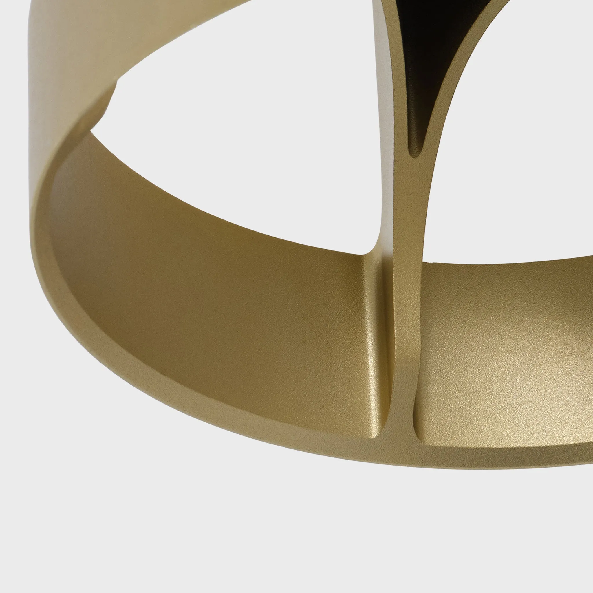 Loop Single Pendant in Gold   Sphere III