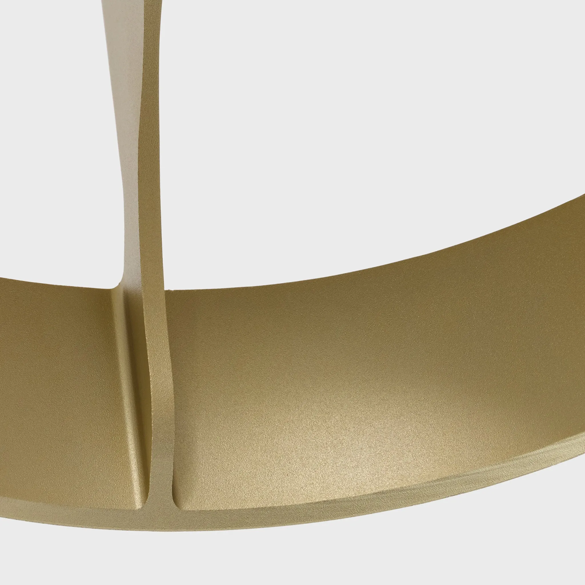 Loop Single Pendant in Gold   Sphere III