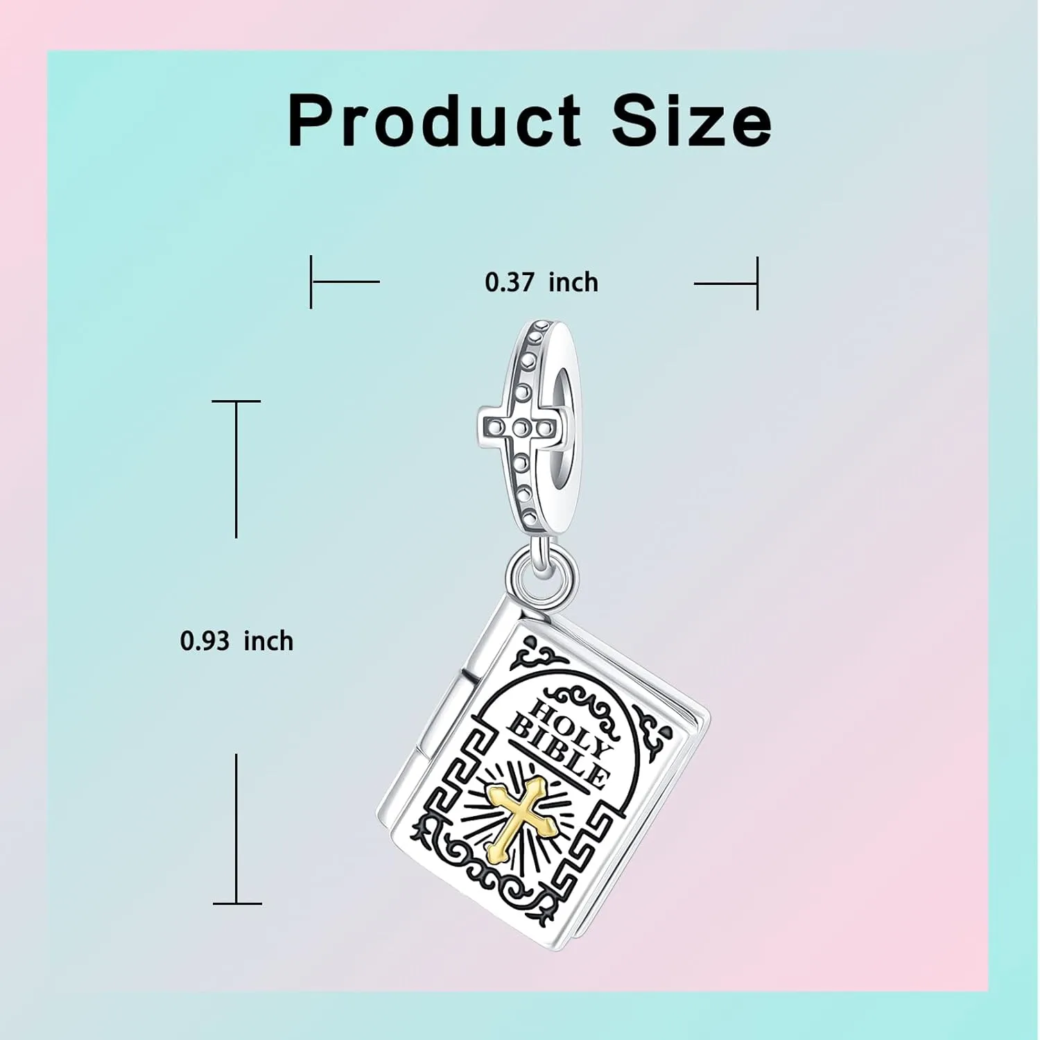 Love You Best Friend Grandma Wife Heart Charm 925 Sterling Silver Charms Fit for Bracelets Necklace Jewelry Gift for Women