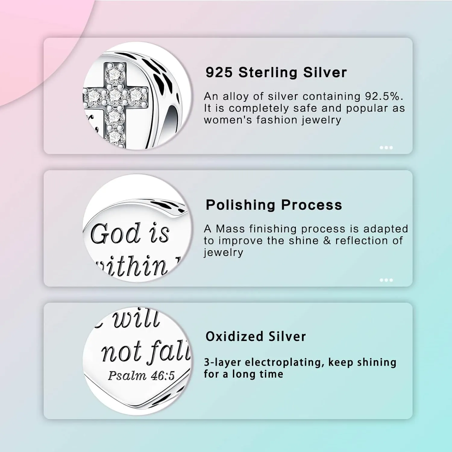 Love You Best Friend Grandma Wife Heart Charm 925 Sterling Silver Charms Fit for Bracelets Necklace Jewelry Gift for Women