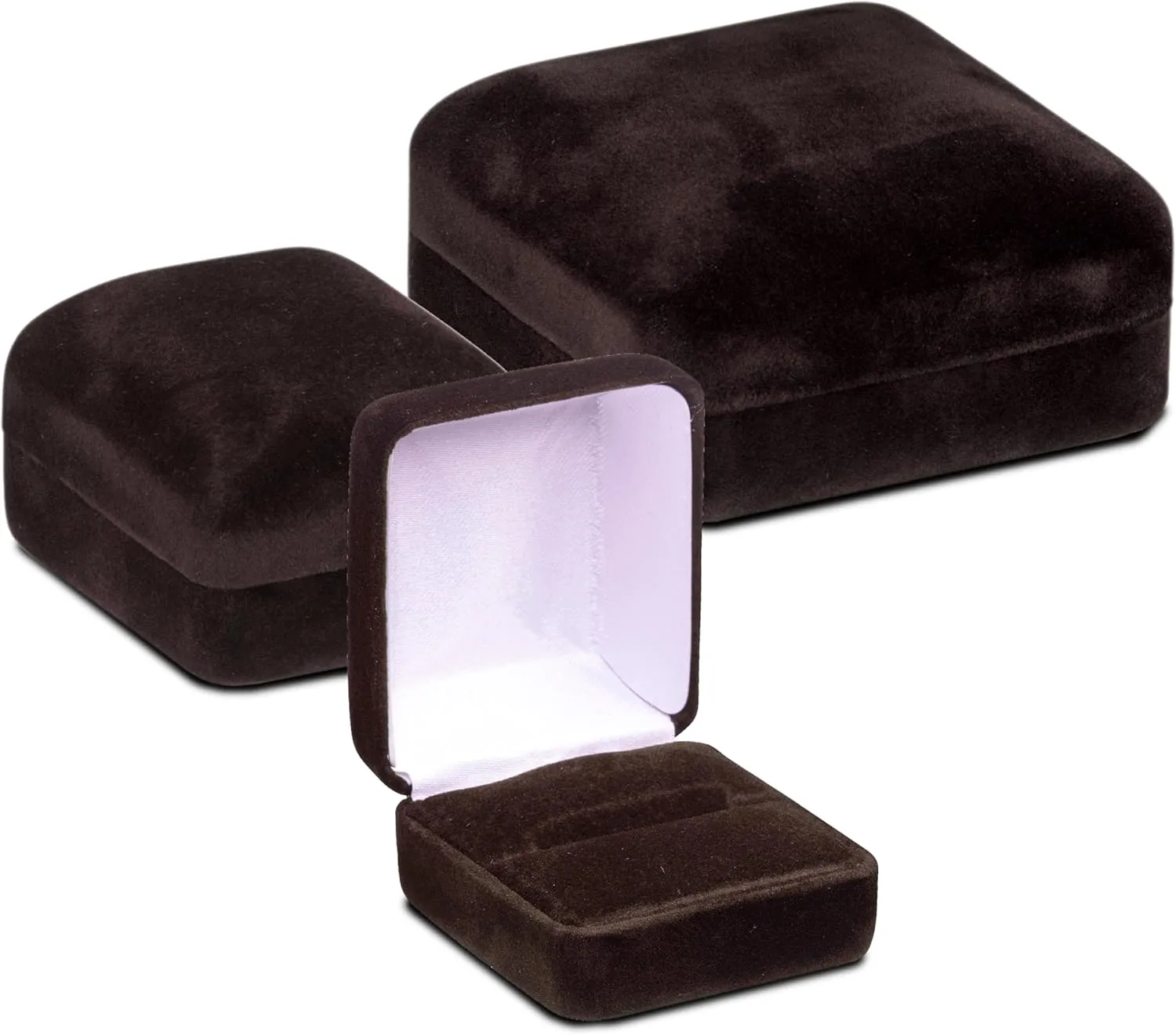 Luxury Rounded-Top Velvet T-Style Earring Box for Women & Girls  Jewelry Gift Box Ideal for Hanging Earrings & Hoops  Earring Case with Velour Interior and Satin Inner Top
