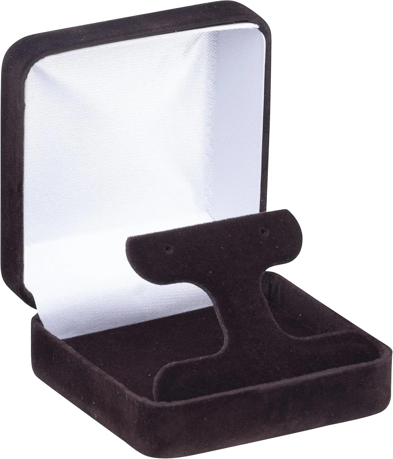 Luxury Rounded-Top Velvet T-Style Earring Box for Women & Girls  Jewelry Gift Box Ideal for Hanging Earrings & Hoops  Earring Case with Velour Interior and Satin Inner Top