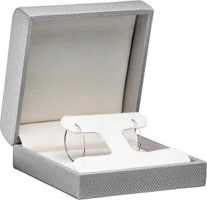Luxury Weave Textured Large T-Style Earring Gift Box for Women & Girls  Jewelry Box Ideal for Hoops, Hanging Earrings  Earring Case with Soft Suede Interior and Matching Outer Box