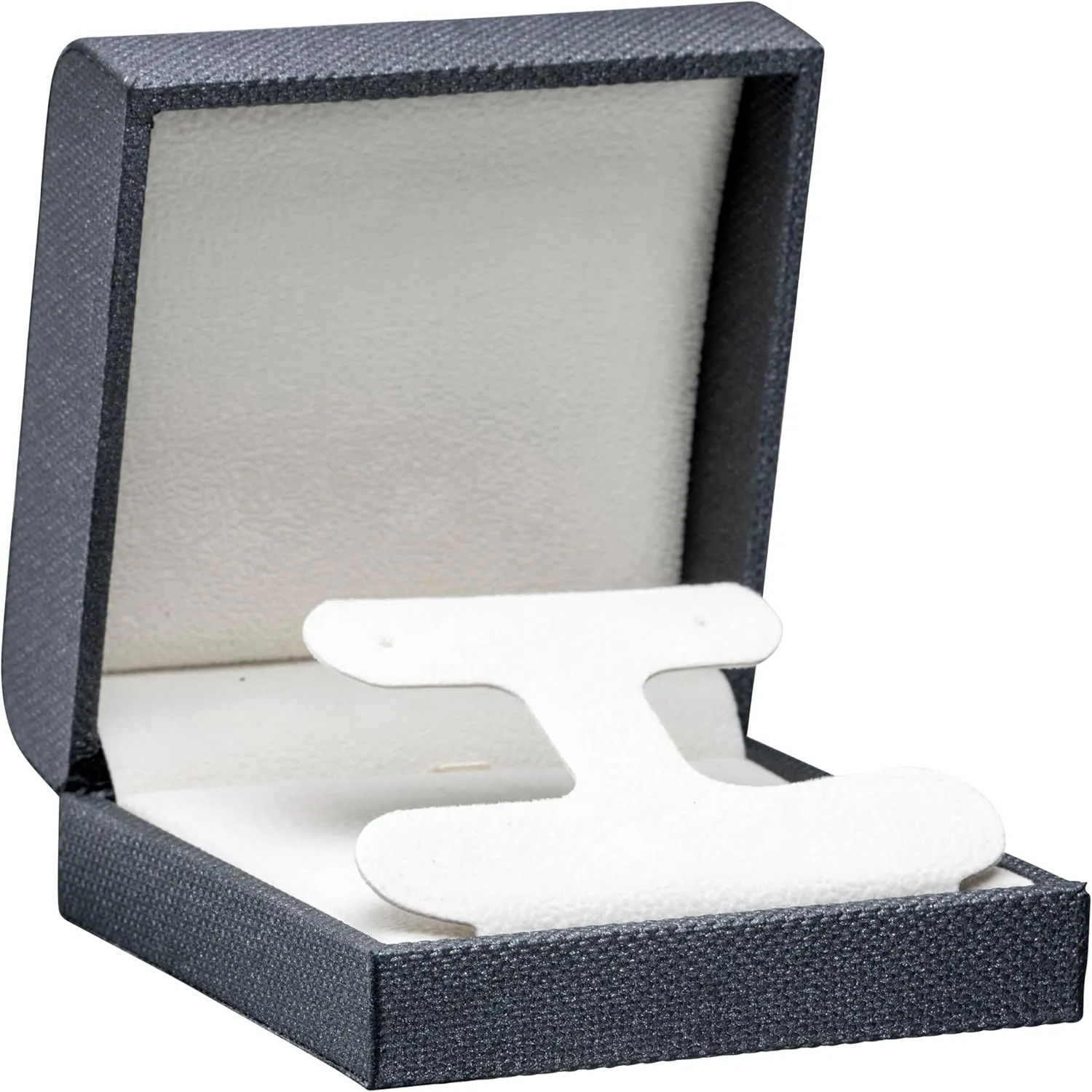Luxury Weave Textured Large T-Style Earring Gift Box for Women & Girls  Jewelry Box Ideal for Hoops, Hanging Earrings  Earring Case with Soft Suede Interior and Matching Outer Box