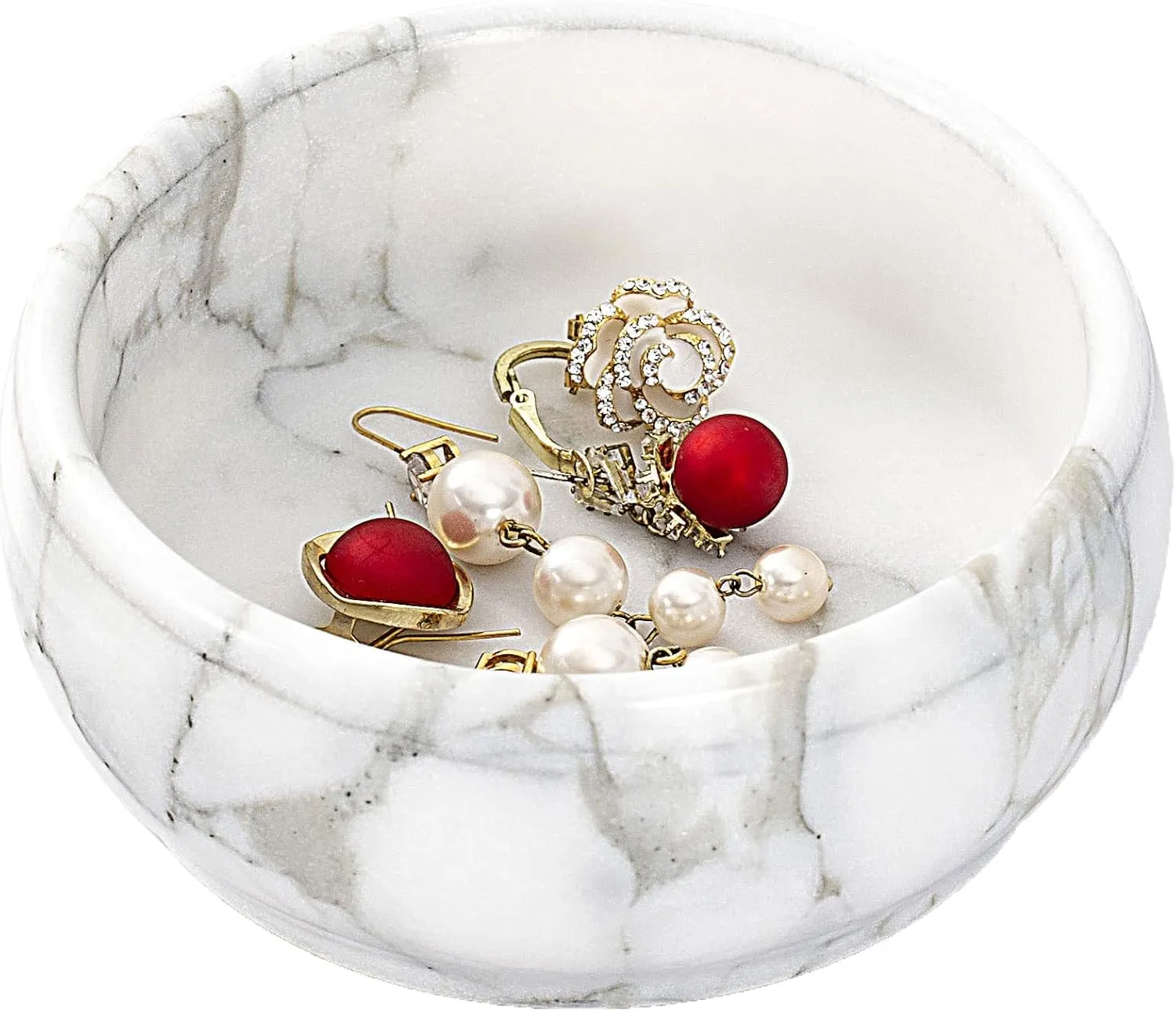 Marble Jewelry Dish - Rings Holder