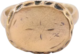 MEDIEVAL EUROPEAN RING 10th-16th CENTURY SIZE 9