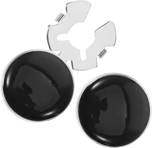 Men Black And Tuxedo Studs Elegant Button Covers For Formal Dress Shirts For Weddings Business