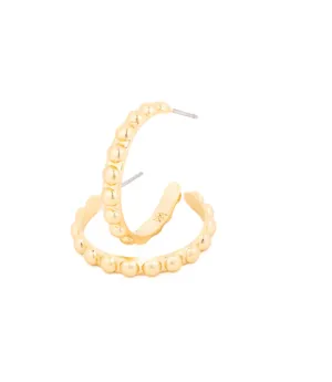 Michelle McDowell Renae Medium Gold Hoop Earrings