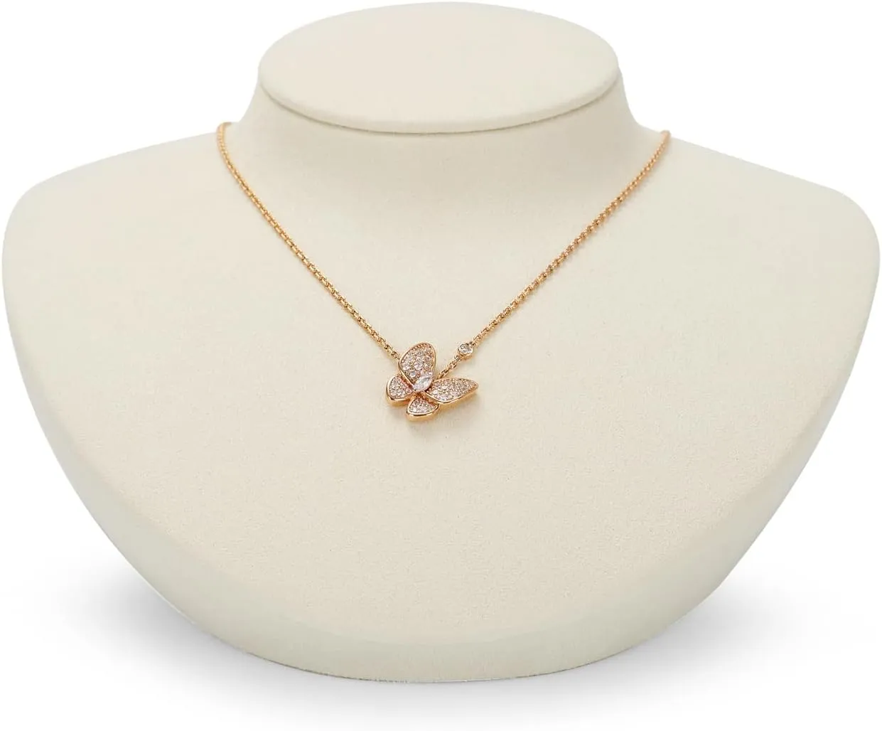Microfiber Jewelry Bust Display Necklace Pendant Microfiber Jewelry Necklace Display Stand for Showcase(Beige)