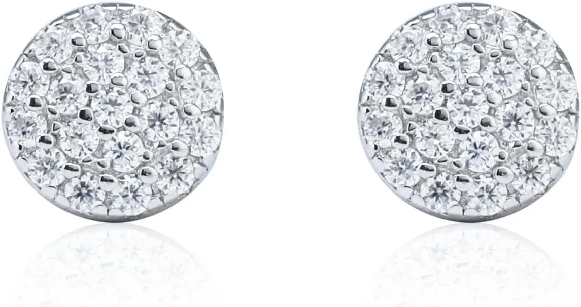 Moissanite Stud Earrings for Men & Women  925 Sterling Silver, Screw Back, Hypoallergenic, Passes Diamond Tester, Luxury Gift