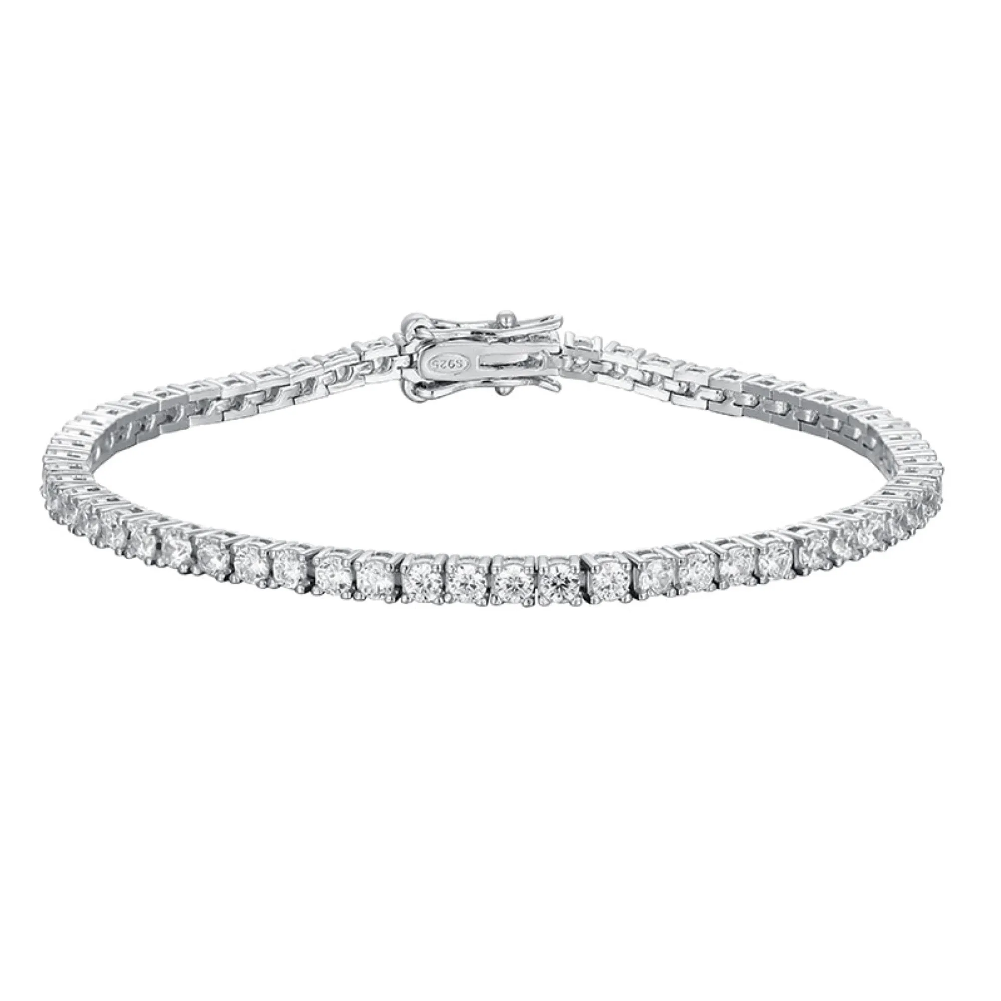 Moissanite Tennis Bracelet, Diamond Cut