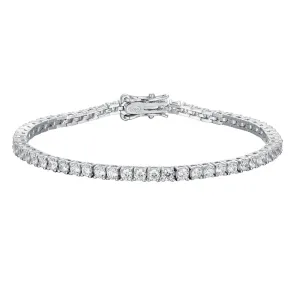 Moissanite Tennis Bracelet, Diamond Cut