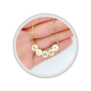 Name Necklace Personalized, Custom Gold Name Pendant Customized Birthday Ideas Trendy for Women Mom Wife Girls Teen Bridesmaid Gift