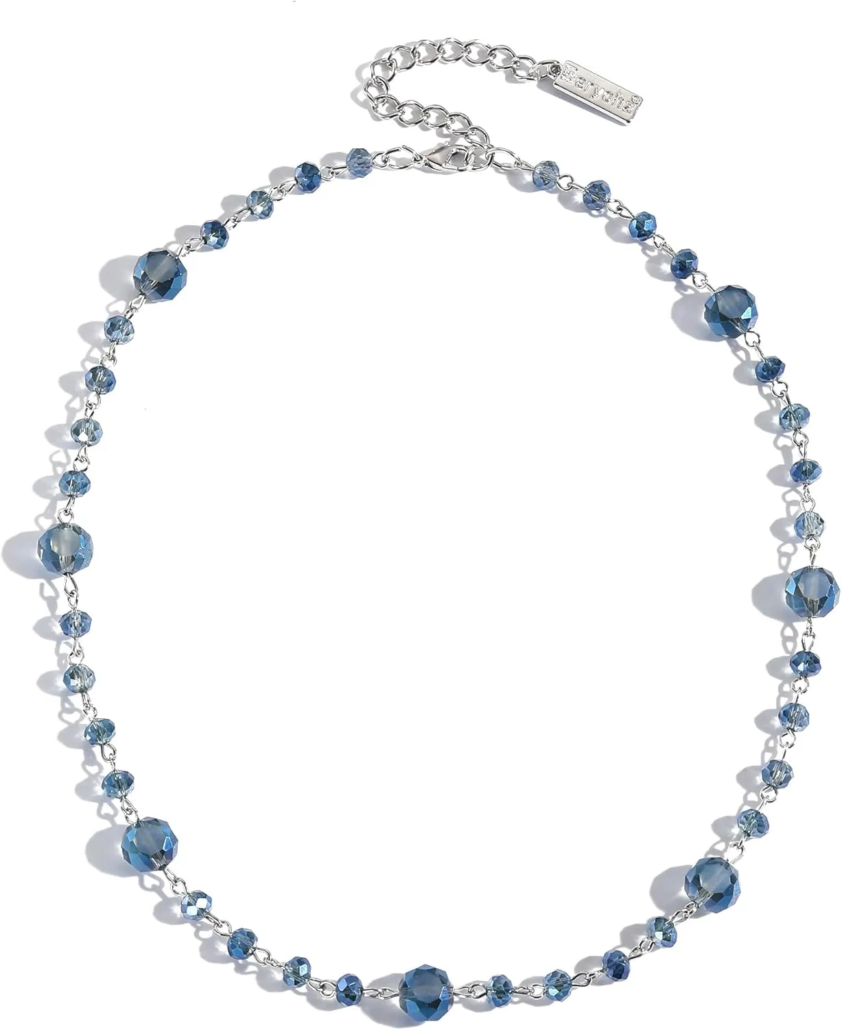 Necklace for Women Trendy, Beaded Necklace Crystal Beads Strand Jewelry, Statement Necklace Choker Necklaces for Women