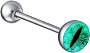 New 2025 Arrival 1Pc 28 Styles Tongue Ring Piercing Sexy Tongue Barbell Surgical Stainless Steel Cross Nightclub Bar Stud Piercing Body with for You Accessories Trendy Creative Gift