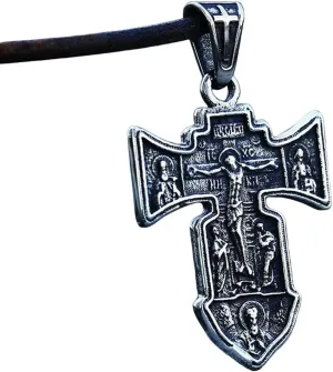 New 2025 Christ Jesus Pendant Necklace 316L Stainless Steel Cross Chain Heavy Men Jewelry Gift Religious Christian Decoration Jewelry Commemorative with You Accessories Trendy Best for Gift