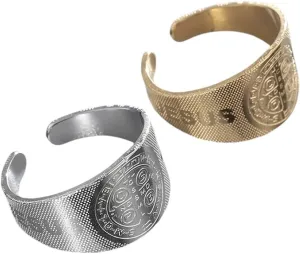 New 2026 Saint Benedict Jesus Cross Stainless Steel Ring Christian San Benito Faith Jewelry for Men Women Prayer Catholic Decoration Luxury Accessories Trendy Best Gift
